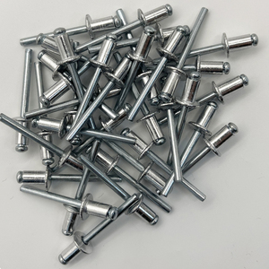 Remaches de impacto de extremo abierto DIN7337 con cabeza abombada zincada, remaches ciegos de aluminio y acero 3.2/4.0/4.8 para <span class=keywords><strong>remachadora</strong></span> - Product Image 2