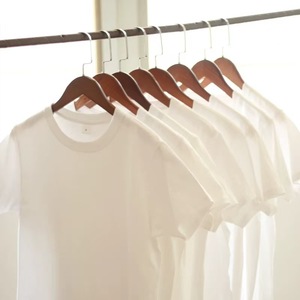 100% Cotton O-Neck T-Shirt Men Regular Fit Short Sleeve Knitted Tee <b>Blank</b> Streetwear Casual Wear - Product Image 3