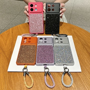 Étui scintillant avec diamants pour Poco F8 Ultra POCO <span class=keywords><strong>M8</strong></span> Pro F7 F6 Pro M6 Poco C85 C75 C71 C65, coque brillante avec cordon de doigt - Product Image 5