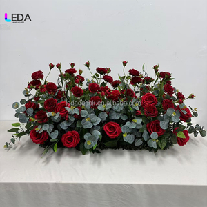 แผงดอกไม้โค้งสีแดง LEDA สำหรับตกแต่งงานแต่งงาน งานรับปริญญา ฮาโลวีน และอีสเตอร์  ช่อดอกไม้ประดิษฐ์ยอดนิยม - Product Image 2