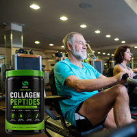Poudre de peptides de collagène bovin hydrolysé nourri à l'herbe |   Type I & III |   Poudre de peptides de collagène non-OGM et sans hormones (OEM/ODM)