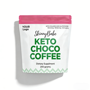 Wiederverschließbarer Stoßfester Geprägter Keto-Schoko-Kaffee Standbeutel Lebensmittelechte Verpackung Feuchtigkeitsbeständig Lichtundurchlässig - Product Image 1
