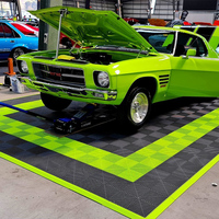 Dalles de sol de garage emboîtables robustes de 18 mm, tapis de sol modulaires antidérapants en plastique pour atelier automobile