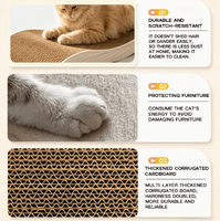 Lit pour chat anti-chute, griffoir en bois massif, jouet pour chat, chaise longue intégrée résistante à l'humidité, tapis en sisal, source transfrontalière