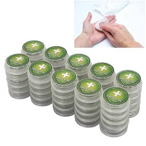 Lingettes désinfectantes OEM non tissées 18x20cm, emballage recyclable PP+PE, parfum violette, jetables, nettoyantes et désinfectantes - Product Image 2