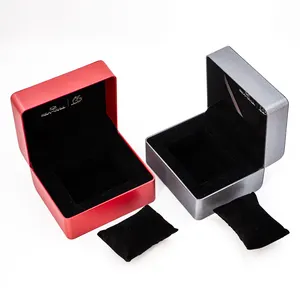 कस्टम लोगो लक्जरी चमड़े का उपहार पैकेजिंग सिंगल वॉच केस तकिया के साथ व्यक्तिगत ब्रांड डिस्प्ले बॉक्स