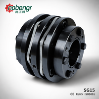 Coupleur multi-diaphragmes à huit goujons avec manchon d'expansion, corps en acier inoxydable SS304, sans jeu, haute vitesse, pour servomoteur, routeur CNC, moteur pas à pas