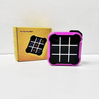 Jeu de société de stratégie familial ABS, niveau de compétence intermédiaire, jeu électronique portable de tic-tac-toe pour les jeunes