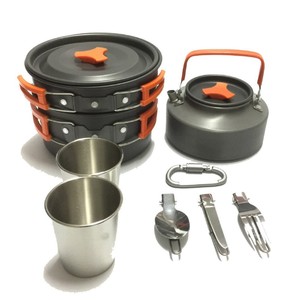 Juego de Utensilios de Cocina Plegables para 2 Personas, Hervidor Plegable para Acampar al Aire Libre, Venta Caliente - Product Image 1