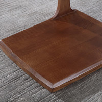 Table basse en bois massif nordique avec structure en bois, design simple et moderne, meubles de salon pour petit appartement