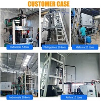 Machine à glace tubulaire grande capacité 20T 30T 60T, machine industrielle à glace tubulaire avec système de refroidissement au fréon et à l'ammoniac pour usines de glace