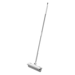 Brosse de nettoyage pour sols à manche long de type V, pour salle de bain, sans angle mort, grattoir et brosse à double usage - Product Image 5