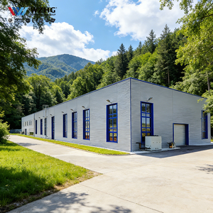 Bâtiment industriel à structure en acier préfabriquée à travée libre pour parc industriel, livraison rapide, durée de vie 50 ans, résistance au vent 200 km/h - Product Image 1