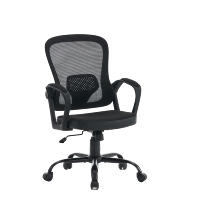 Chaise de bureau de petite taille moderne au design contemporain professionnel avec accoudoir fixe