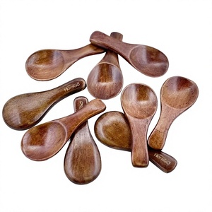 Cuillère en bois naturel de conception classique, écologique, pour café, sucre, sel de bain et assaisonnements – Vente en gros - Product Image 3