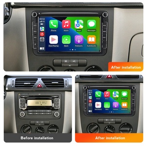 Lecteur DVD d'écran de voiture MEKEDE MS, écran Android, stéréo, prise en charge du DVR pour VW Golf <span class=keywords><strong>Polo</strong></span> Passat B7 B6 SEAT Leon Skoda Octavia 8 pouces - Product Image 4
