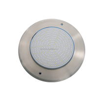 Lampe de piscine en acier inoxydable mince de 8 mm, 25 W, RGB, à intensité variable, lumière de piscine 12 V, étanche IP68, lumière LED sous-marine