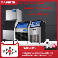 Machine à glace commerciale magasin de thé au lait grande et petite machine à glace carrée automatique bar hôtel magasin de thé au lait machine à glace