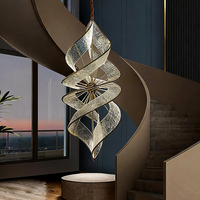 Lustre de plafond moderne de luxe pour grandes maisons, fabriqué en Chine, idéal pour les plafonds hauts