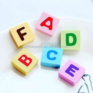 Gomme en caoutchouc TPR en forme d'alphabet au meilleur prix, couleur personnalisée pour l'éducation précoce des enfants - Product Image 1