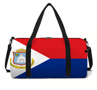 Sac fourre-tout de voyage à la drapeau de Saint-Martin, le plus vendu, sac de sport, sac de voyage pour le week-end, confortable et portable
