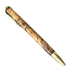 Stylo à bille en bois stabilisé personnalisé pour école de commerce, avec logo imprimé sur mesure - Product Image 6