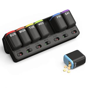 กล่องเก็บยาพลาสติกแบบพกพาขนาดเล็ก 7 วัน 7 ช่อง - Product Image 1