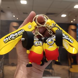 Porte-clés et breloque de sac 3D en PVC sur le thème du sport, figurine de dessin animé Minion, vente en gros, petit cadeau - Product Image 2