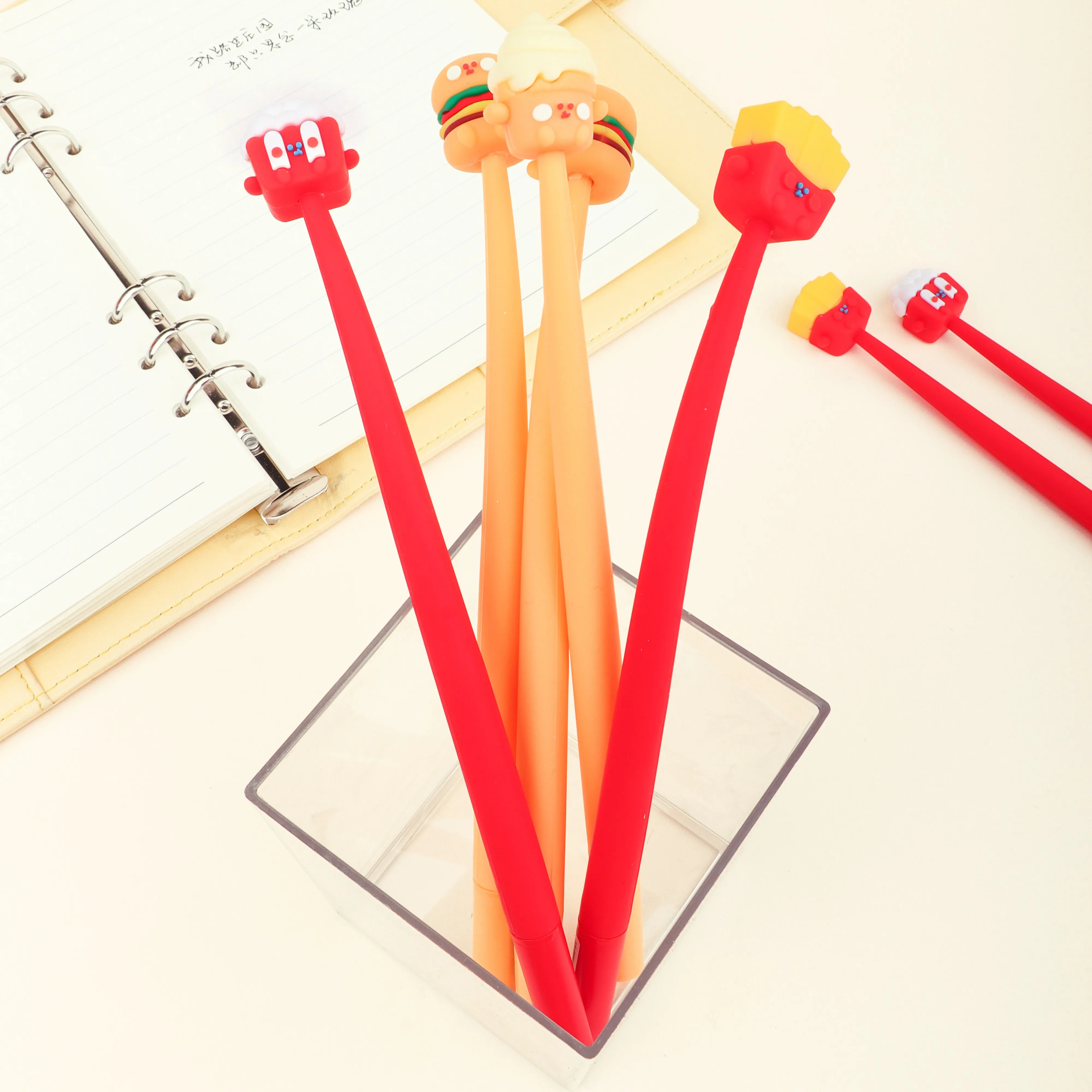 KUKI Cute New Design penna Gel di plastica di vendita calda miglior prezzo penna Gel promozionale, penna gel kawaii di plastica di forma creativa personalizzata