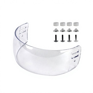 Wholesale Good Quality Transparent Unisex PC Material Adult Anti-scratch Anti-fog Ice Hockey Visor Goggles V1 Model Guangdong - Product Image 1