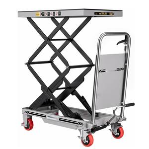 ODM OEM Mesa elevadora de tijera doble personalizada Material de entrega Transporte Carro de mesa elevadora hidráulica - Product Image 1