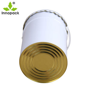 Seau en fer <span class=keywords><strong>de</strong></span> 5 litres avec couvercle à oreilles, seau en acier <span class=keywords><strong>de</strong></span> 5 litres, seau en métal <span class=keywords><strong>de</strong></span> 5 litres avec couvercle à fleurs - Product Image 4