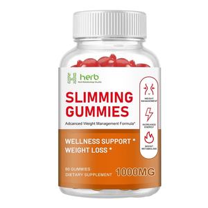 Gummies amincissants détoxifiantes brûle-graisses sans sucre, véganes, au cidre de pomme, Keto, pour adultes, marque privée OEM/ODM - Product Image 1
