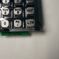 Teclado de Aleación de Zinc de 16 Teclas para Dispensador de Combustible, PCB Verde, Diseño de Teclado ATM, Protección IP65, Montaje Empotrado para Bomba de Gasolinera