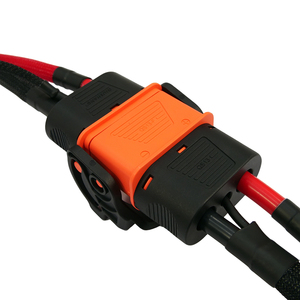 Conector de Bateria de Alta Corrente QS13 300A 500V DC com Cabo de Silicone PA66 para Transferência de Energia em Baterias Agrícolas - Product Image 2