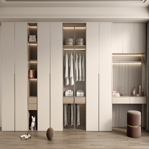 Système de rangement <span class=keywords><strong>ouvert</strong></span> en bois moderne Remium avec grande capacité pour <span class=keywords><strong>chambre</strong></span> à coucher et <span class=keywords><strong>dressing</strong></span> - Product Image 1