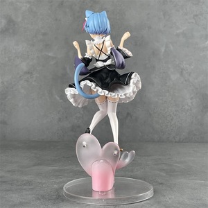 Figura Coleccionable de PVC de Zero <span class=keywords><strong>Rem</strong></span>, Chica Anime con Orejas de Gato, Modelo en Caja para Decoración de Escritorio, Regalo para Fans - Product Image 5