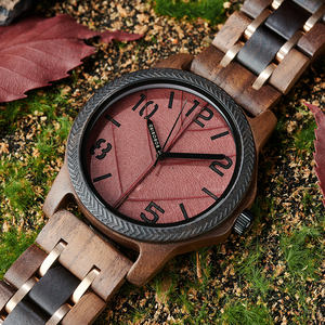 Montre en bois faite à la main de style vintage de luxe OEM avec bracelet en nylon éco-mode Logo personnalisé Livraison rapide quantité minimale de commande bas Commandes urgentes Bienvenue - Product Image 6