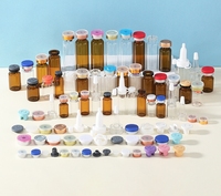 Flacons en verre transparent/ambre de 5 ml sur mesure avec bouchon en caoutchouc pour sérum, poudre lyophilisée, sérigraphiés et estampés à chaud