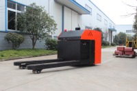 Transpalette Électrique Robuste 5000kg 5 Tonnes avec Plateforme pour Conducteur, Moteur AC, pour Manutention de Matériaux en Entrepôt CBD50A