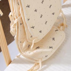 100% Cotton Durable Anti Mold <strong>Crib</strong> <strong>Bumper</strong> with Good Sweat Absorption Fabric for Sensitive Skin Infant Bed Guard Application - Product Image 2