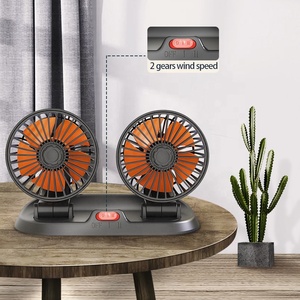 USB Double <b>Heads</b> 12V 24V Truck air <b>Fan</b> Universal USB Interior Accessories 12 Volt <b>Fan</b> Suv Dual Dashboard Car <b>Fan</b> - Product Image 4