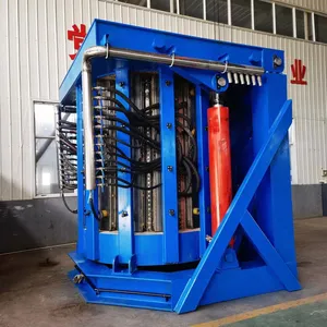 Factory directly 10 ton capacity iron melting oven crap steel induction smelting furnace