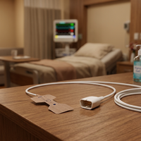 Sonde de SpO2 réutilisable à 9 broches pour doigt adulte, compatible avec le capteur Infinity M540 et le capteur Infinity Delta de Draeger, pour usage patient.