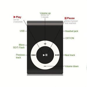เครื่องเล่น MP3 แบบคลาสสิคย้อนยุค พกพาสะดวก ตัวเครื่องโลหะ พร้อมคลิปหนีบ รองรับการ์ด SD/TF - Product Image 2