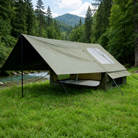 Tente Oxford de luxe à double couche, imperméable, anti-UV, pour 3-4 personnes, ouverture automatique rapide, durable et portable, pour une chambre.