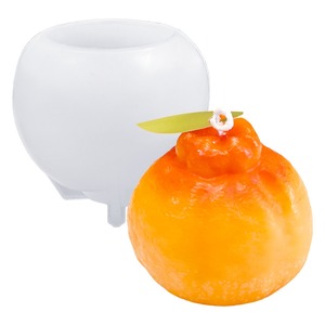 Mum yapımı mum kalıpları için toptan 3D şekil turuncu silikon kalıp - Product Image 5