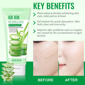 MOOYAM <span class=keywords><strong>Gel</strong></span> Exfoliante de Aloe Vera, Exfoliante Facial, Elimina Espinillas, Cuidado Profundo DE LA Piel, 100g - Product Image 5