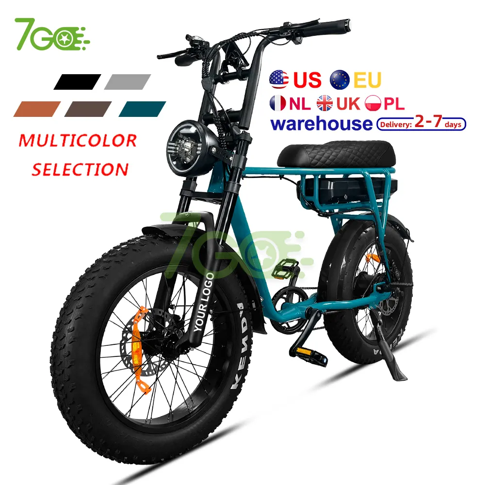 AU Australia warehouse e-bike sepeda listrik, Sepeda kota pengiriman cepat murah fatbike 20 inci 750w1000w