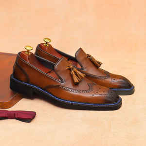 Nueva Tendencia: Zapatos de Hombre de Cuero Genuino, Cerrados, Brillantes, para Otoño, Estilo Británico, Deportivos, Casuales, Sin Cordones, Ligeros, Antideslizantes y Transpirables - Product Image 3